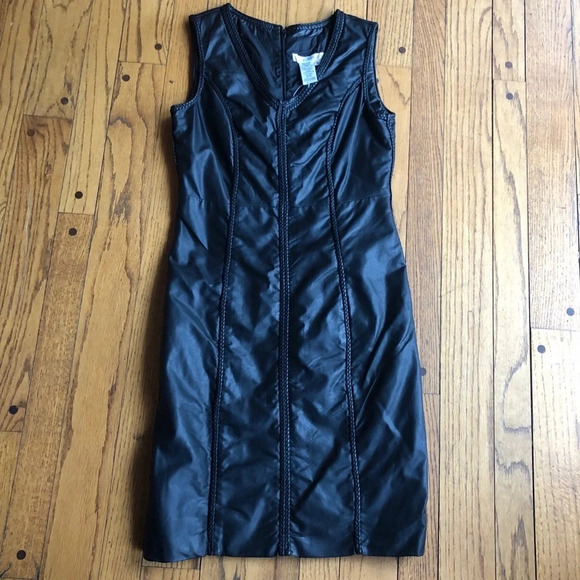 Max Studio Leather/Braided Dress - Picture 1 of 4